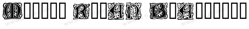 Morris Roman Black字体转换